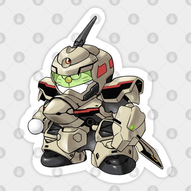 Mecha Mon Sticker by geeklyshirts